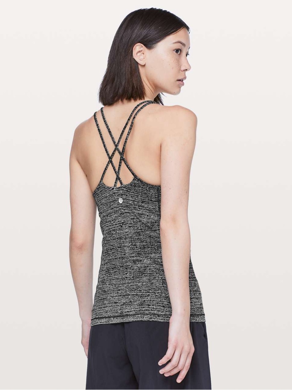 lululemon athletica Black Space-Dye Strappy Camisole